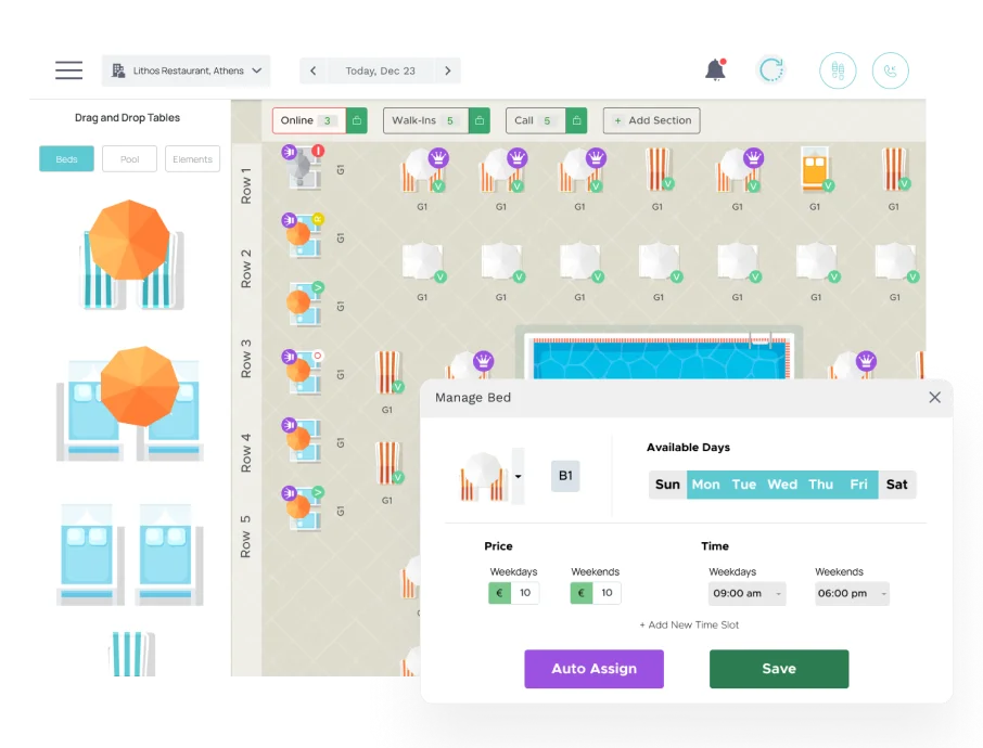 Summerize dynamic beds availability and pricing configuration
